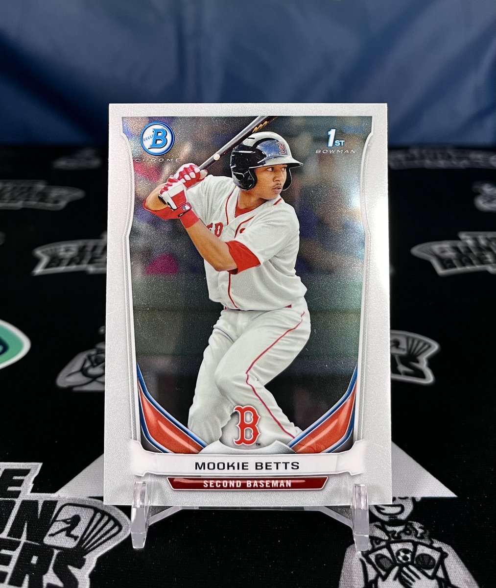 ⚾️ OPENING DAY GIVEAWAY ⚾️ REPOST & FOLLOW to win this Mookie Betts 1st Bowman! Comment with which team you want to win today for a chance at a FREE break spot!!