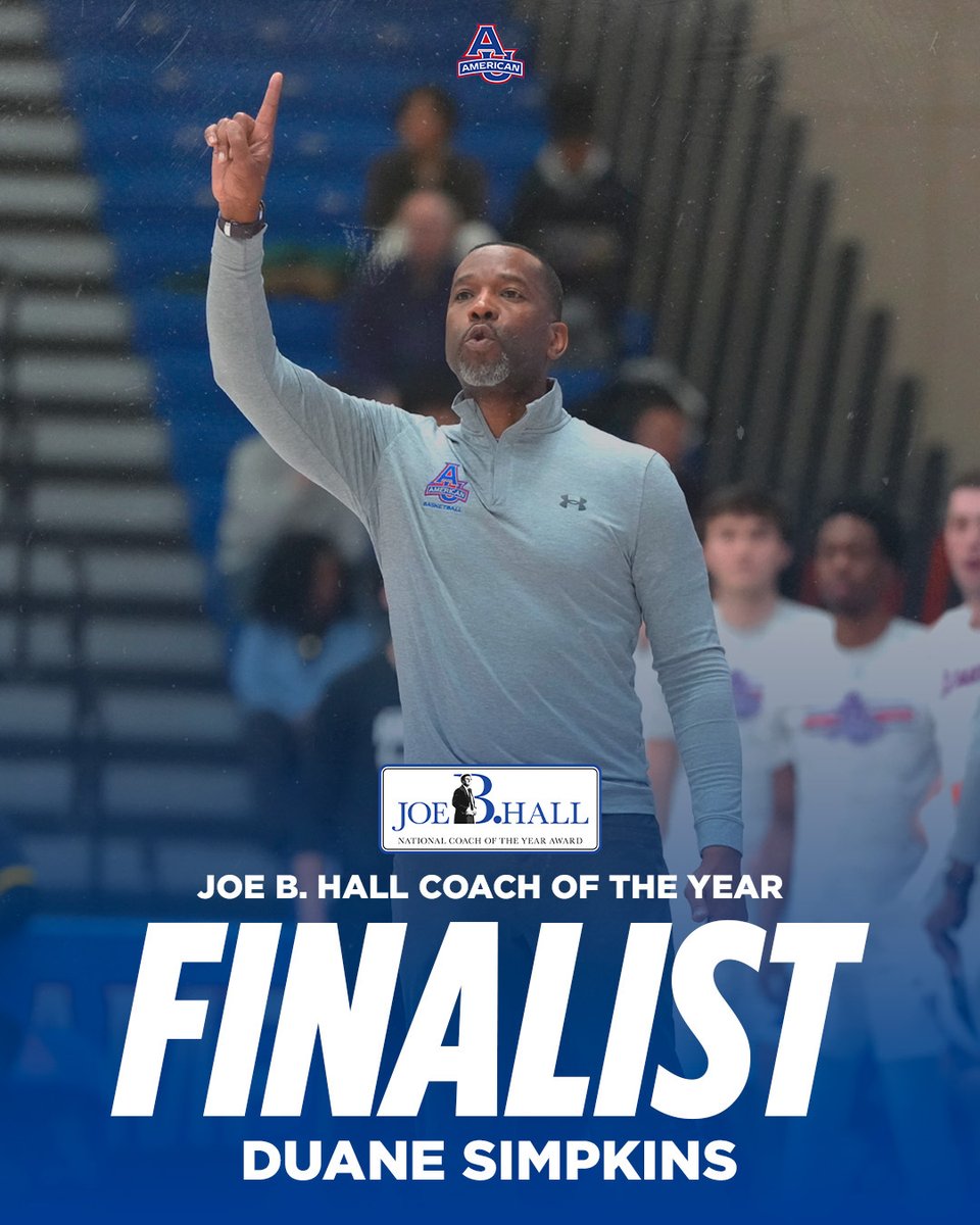 Head Coach @CoachDSimpkins has been named a finalist for Joe B. Hall Coach of the Year! 📰 MORE: aueagles.link/simpkins-coy