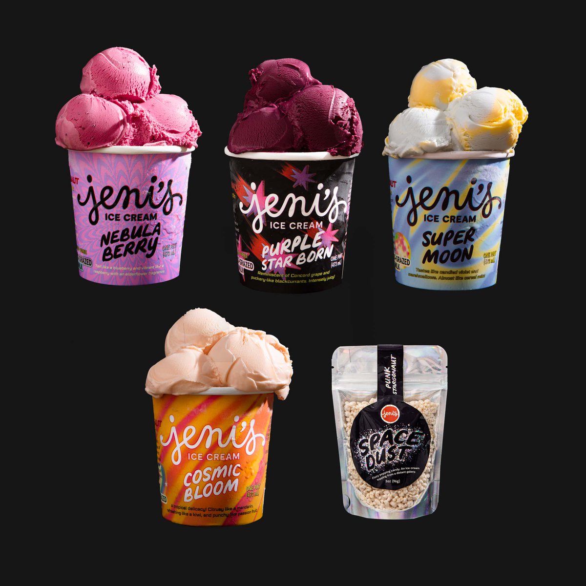 PUNK STARGONAUT HAS LANDED.

Flavors from a distant galaxy are now available on Earth (in scoop shops and online) for a limited time. 

Discover more: jenis.com/punk