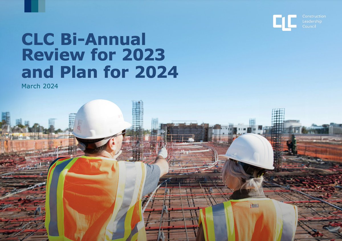 Earlier this week the @ConstructionCLC published its annual review for 2023 & Delivery Plan for 2024 At the launch, our CEO, Nick Roberts, chaired a panel with the CLC Young Ambassadors from @WatesGroup, @StoraEnso and @ArcadisGlobal. Read the report ➡️ bit.ly/3vu2GPi