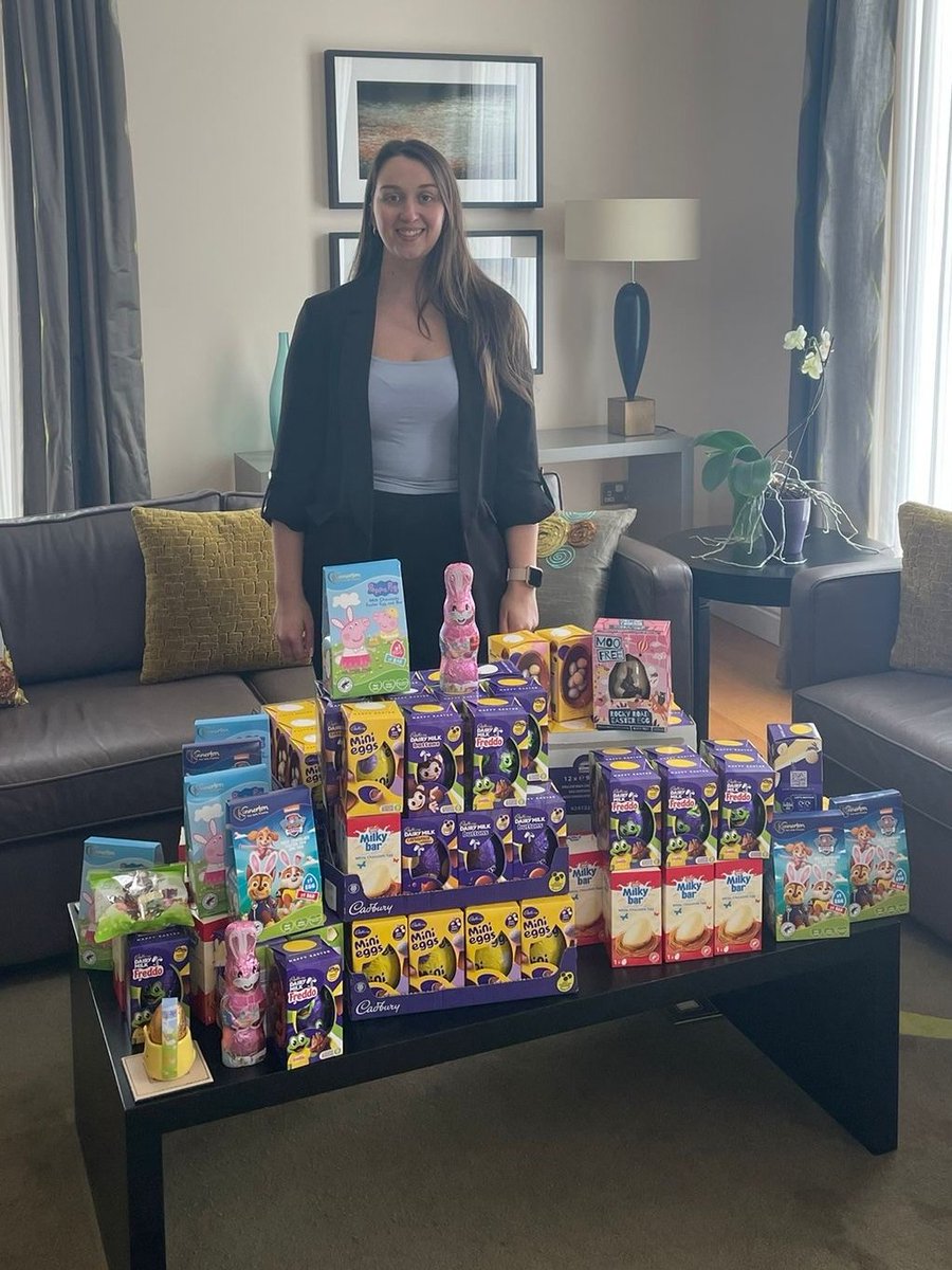 Thank you to the team at Pertemps Recruitment West Bromwich, who who have kindly collected Easter Eggs to donate to the Children's Radiotherapy Department at Queen Elizabeth Hospital Birmingham. The department are helping patients enjoy Easter by hosting an Easter egg hunt! 🐣
