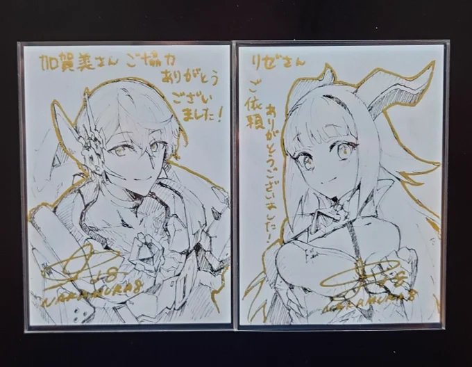 🖌️
スリーブに描いたから色乗りイマイチになってしまったので、次の機会あればアーティストプルーフに描いてお渡ししようと思います 