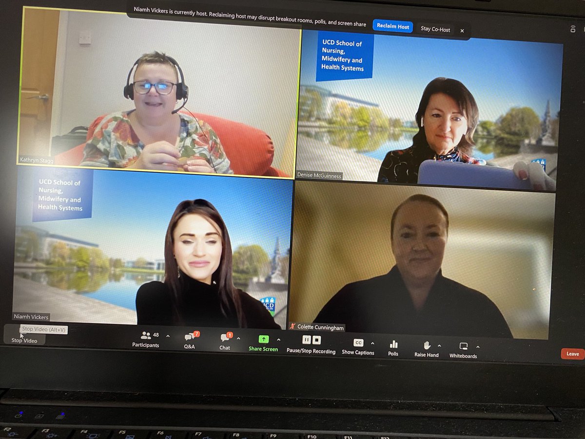 UCD Spring Webinar @ucdsnmhs Delighted to facilitate an engaging webinar with @missniamhyvix Thank you to our wonderful speakers @kathstaggibclc @ColetteNeo who increased all our learning #neonatalcare and #infantfeeding @ucddublin @timminsf @KateF224 @CoughlanBarbara