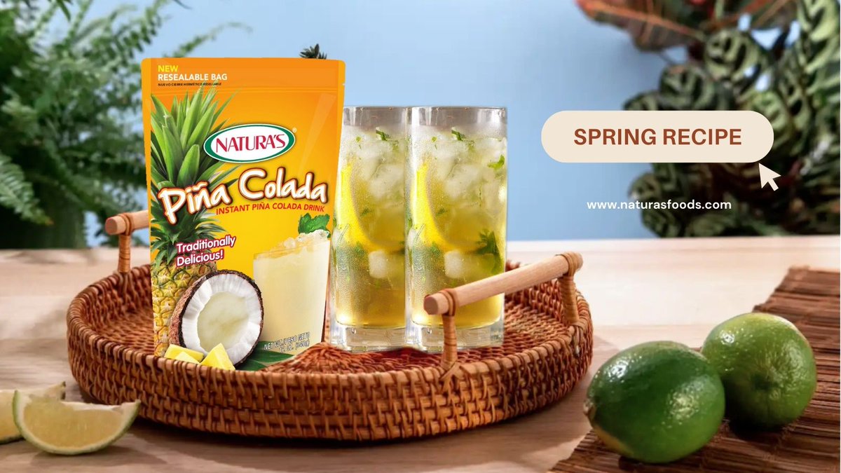 If pineapple is your favorite, why don’t you share this delicious recipe of a refreshing #Spring spritz.

#piñacolada #pinacolada #aguasfrescas #deliciousdrinks #springdrinks #springvibese #naturasfoods #naturalmenterefrescantes