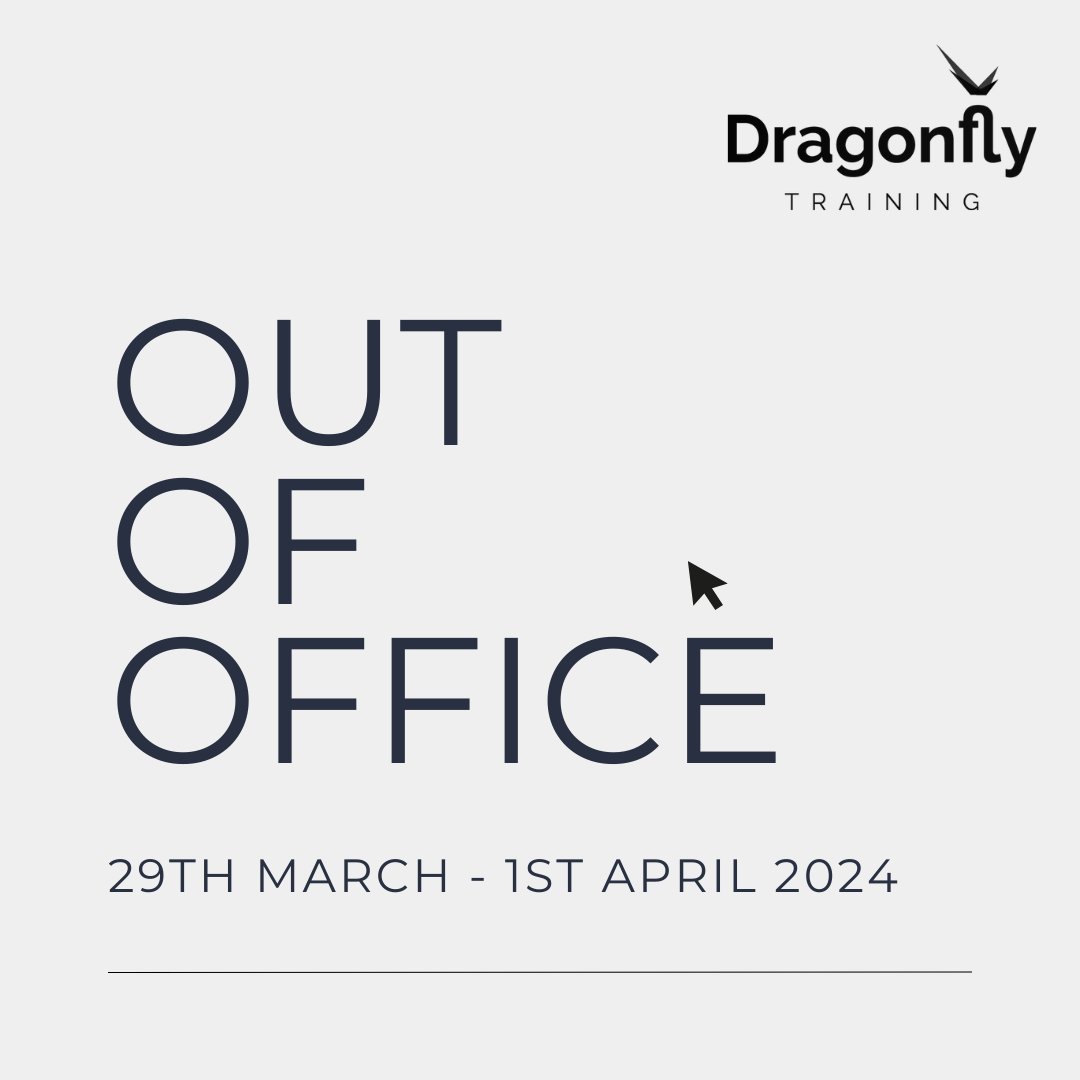 The Dragonfly Training team will be out of office over this bank holiday weekend, returning on to office on 2nd April ✨ We will respond to any enquiries upon our return📩 We hope our UK-based Dragonflyers have a restful, long weekend and we will see you all when we're back🙌