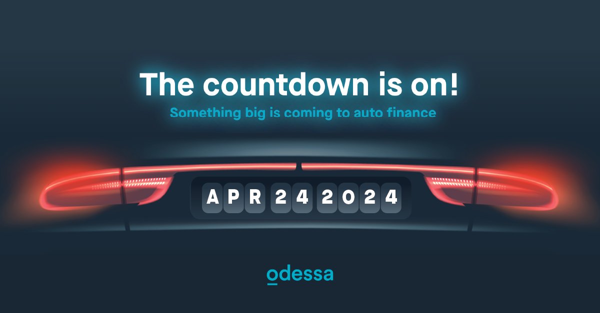 Start your engines: Big things are coming to Auto Finance.
Want to be the first to know about what’s coming down the turnpike at Odessa?
🚗 ➡️ odessainc.com/auto-finance-n…
#AutoFinance #Auto #AssetFinance #WeBuildWhatsNext
