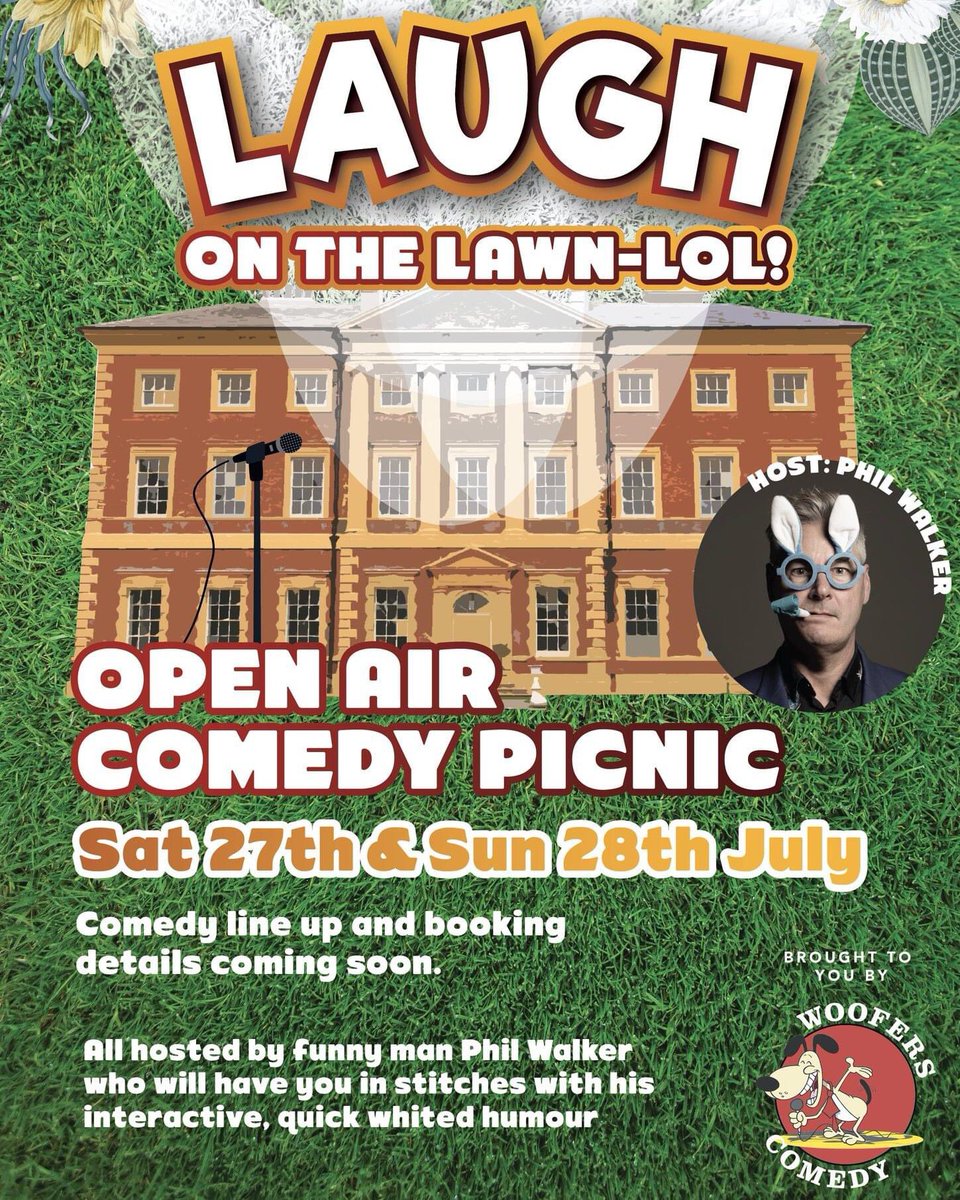 Save the dates, 2 days of fabulous #comedy Lots of fun & laughter in the beautiful grounds of @LythamHall @DiscoverFylde @LythamLifeStyle