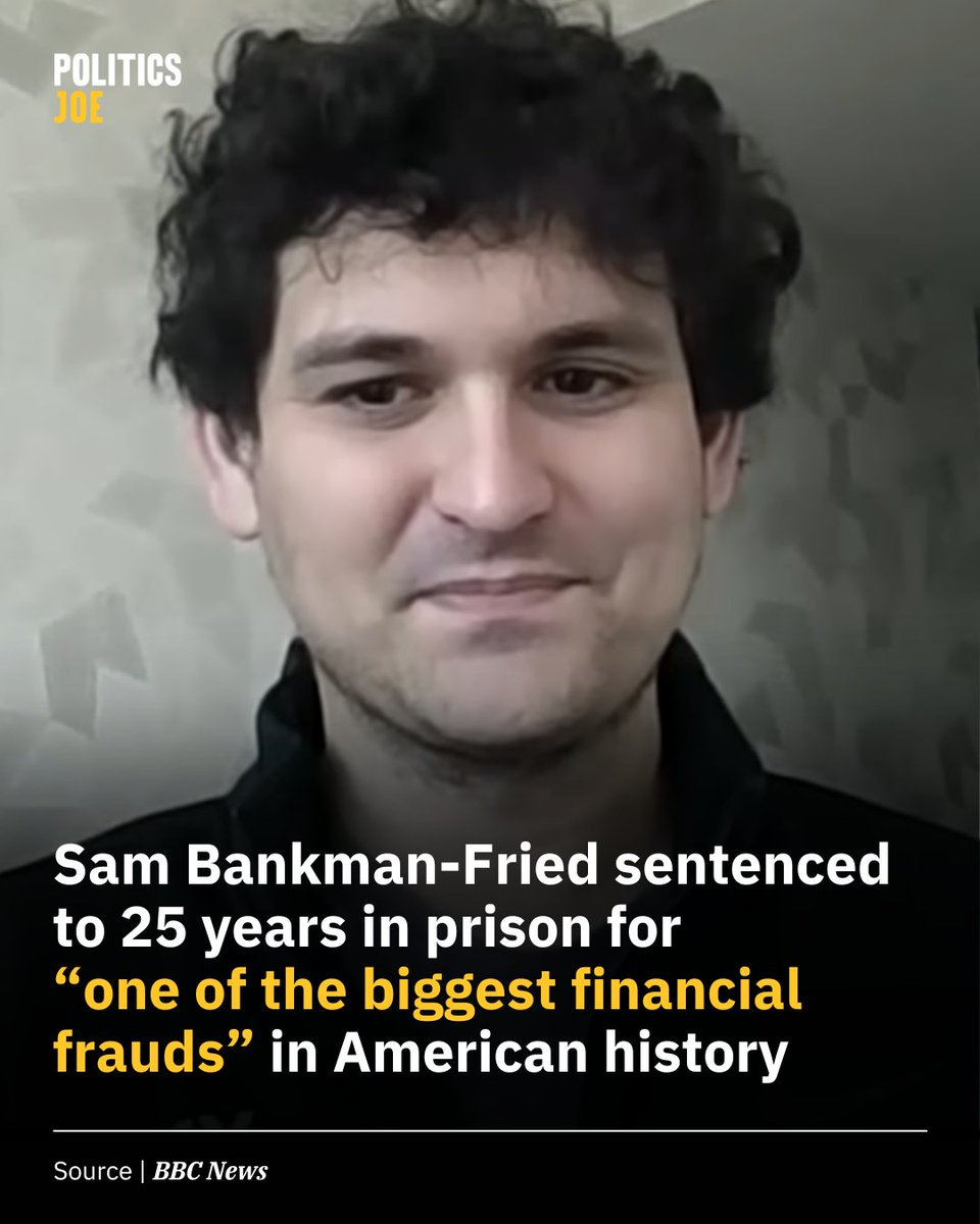 Sam Bankman-Fried was sentenced to 25 years jail for his role in defrauding  users of the crypto exchange platform FTX, which he founded.
