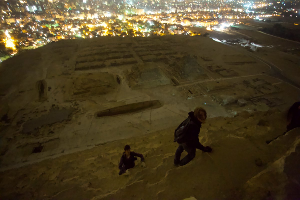 GM from the top of Giza Pyramids.