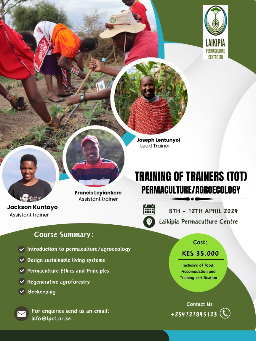 📢Opportunities for Agroecology Training‼️ ✅ TOT Permaculture/Agroecology Course in April 22024 (LPC) +254727845123 ✅ Agroecology & Nutrition @GbiackOficial Contact +254714147468 before 13th May 2024 ✅ General Empowerment Course @GbiackOficial 👇 forms.gle/xQzNpAE4nfwMrb…