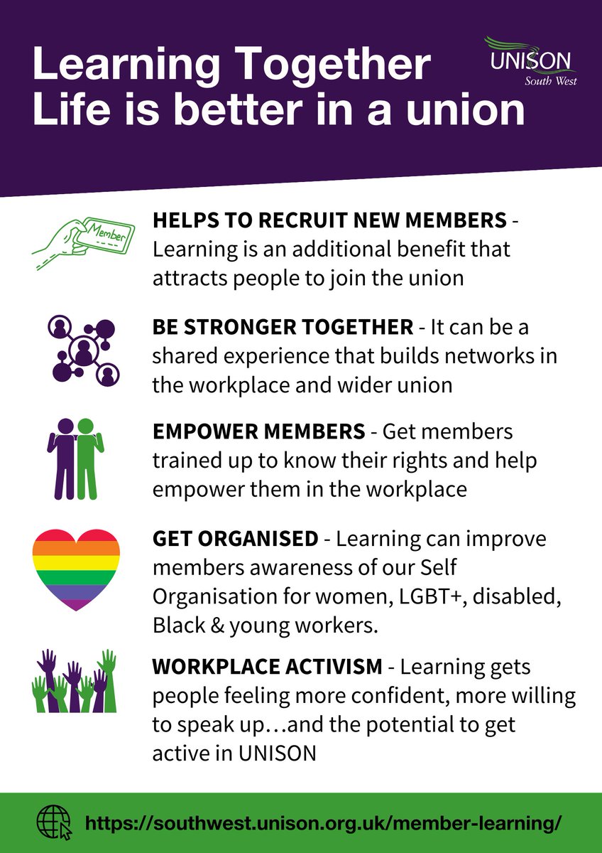 Learning Together - Life is better in a union @UNISONSW @unisonlearning @unisontheunion