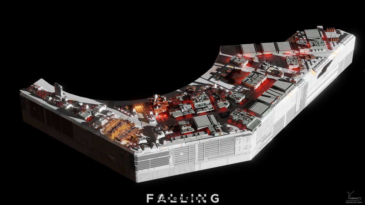 Z7000k's tweet image. The storage, and cargo processing section of Gulliver platform. The above-ground part of it, that is. It&apos;s safe to assume that it goes rather deep. 

#b3d 
#conceptart
#FallingFrontier