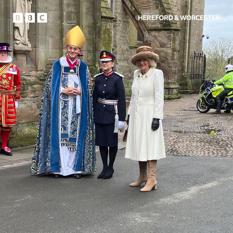 The Faithful City of #Worcester has been honoured by the visit of Her Majesty The Queen to @WorcCathedral today for #MaundyThursday @bbchw