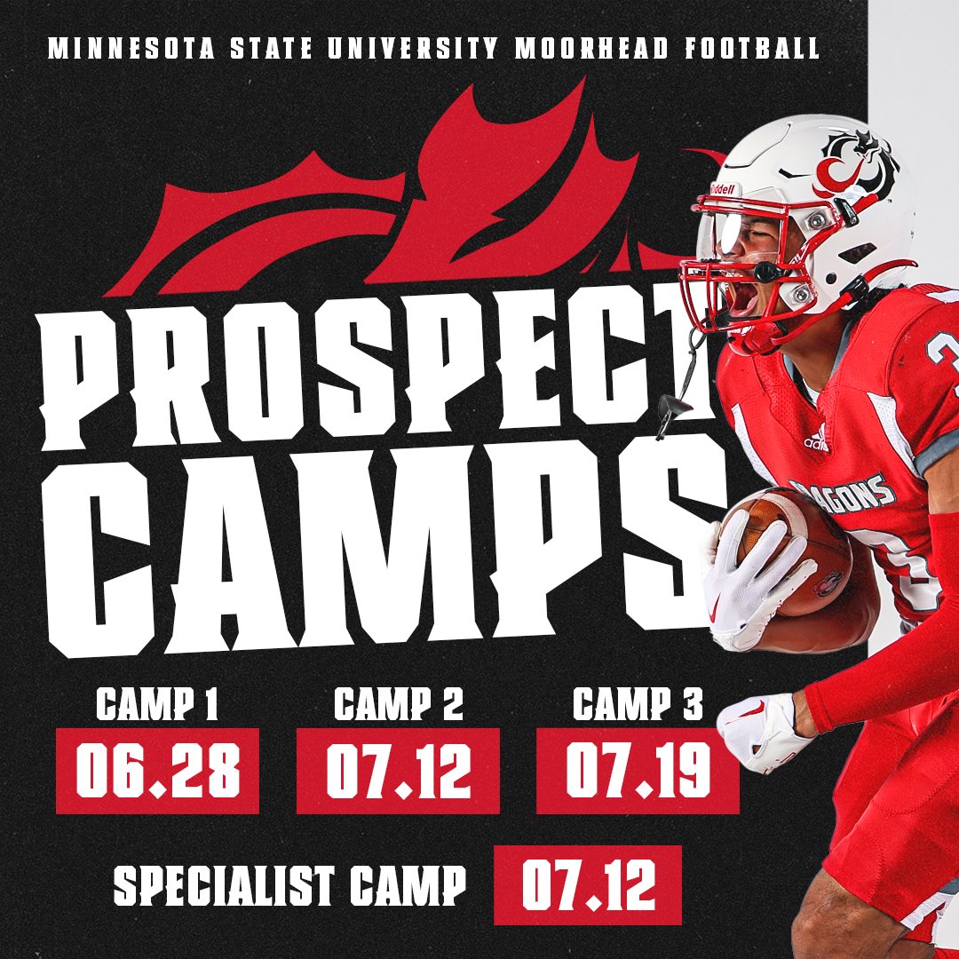 Our High school prospect camp is back this summer! Get coached by our staff and compete against some great talent from around the region! #Workhard #PlayFast #StayTogether Register: linktr.ee/msumfb