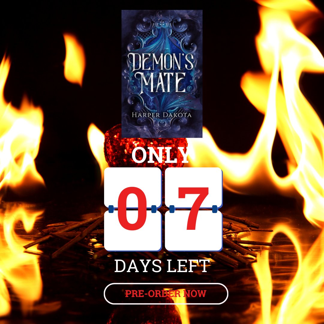 Demon's Mate comes out in 7 days!
Think you know demons? Think again.
amzn.to/49DCW1A
#paranormalromancebooks #demonromance #demonromancebooks #foundfamily #fatedmates #secondchanceromance