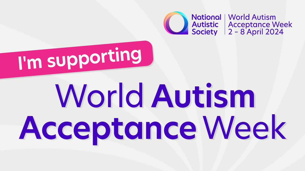 This week is World Autism Acceptance Week. Find out more about how you can get involved ⬇️ bit.ly/3VxFzOr #AutismAcceptanceWeek #WAAW24