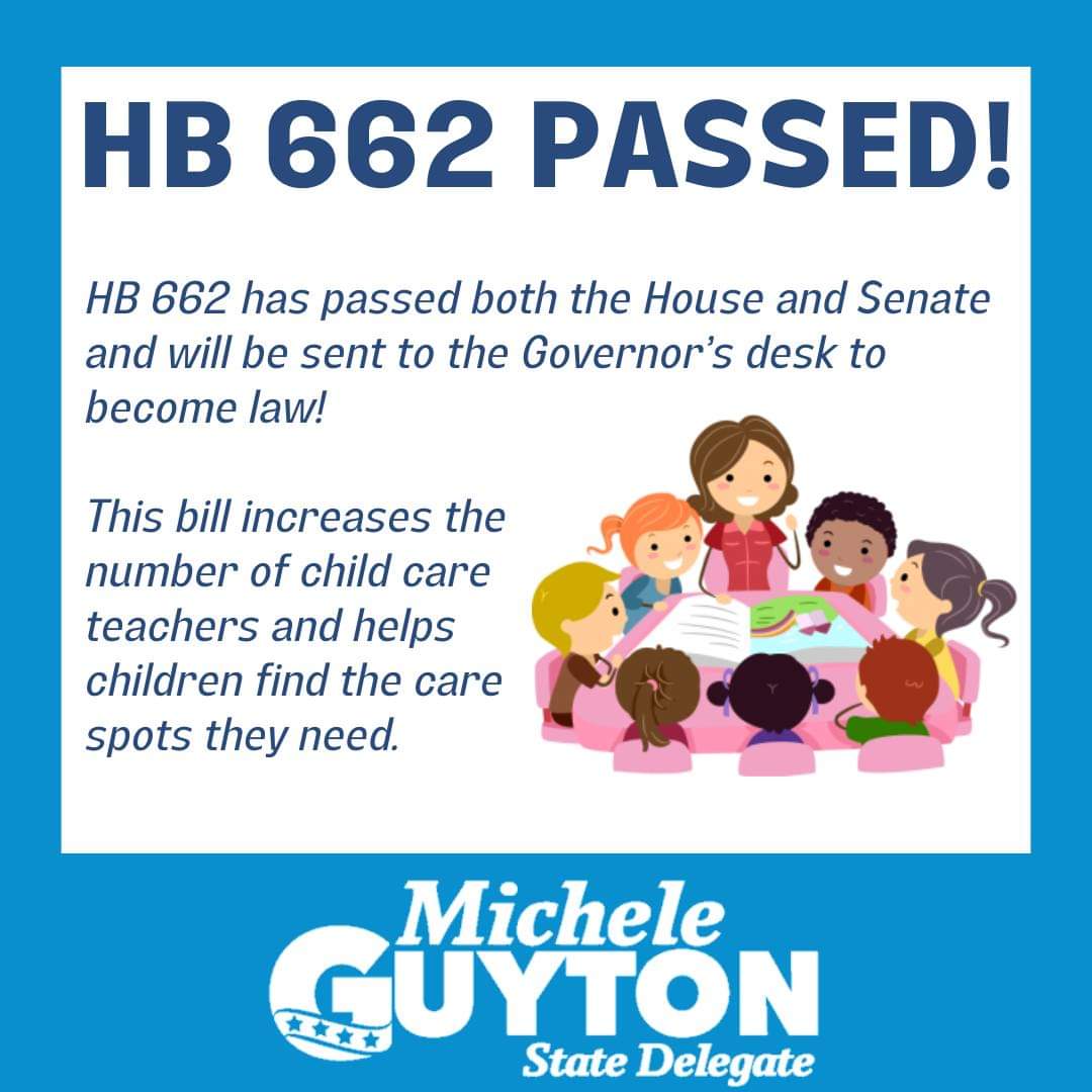 HB 662 passed in the Senate today! Now it is headed to the Governor's desk to become law!