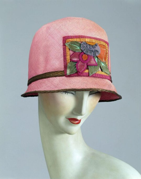 This c. 1925 pink plaited straw cloche style hat in the
<a href="/V_and_A/">V&A</a>
, made by Kilpin Ltd of London, is my dream headwear for #WearAHatDay. I have personal reasons for marking the day for
<a href="/braintumourrsch/">Brain Tumour Research</a>
. If you can, please donate by clicking the link: braintumourresearch.org/pages/wear-a-h…