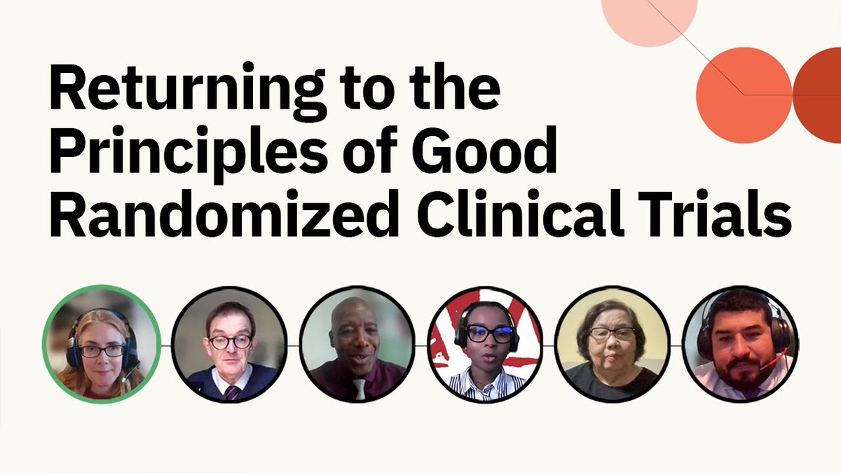 The Good Clinical Trials Collaborative (@goodtrials) on Twitter photo 🚨 Did you miss our webinar on "Returning to the Principles of Good Randomized Clinical Trials (RCTs)"?
Our panel explored how the <a href="/goodtrials/">The Good Clinical Trials Collaborative</a> Guidance can enable informative, ethical and efficient RCTs 📃
Watch a recording of the event and read more:
goodtrials.org/the-collaborat… 🚨 Did you miss our webinar on "Returning to the Principles of Good Randomized Clinical Trials (RCTs)"?
Our panel explored how the <a href="/goodtrials/">The Good Clinical Trials Collaborative</a> Guidance can enable informative, ethical and efficient RCTs 📃
Watch a recording of the event and read more:
goodtrials.org/the-collaborat…