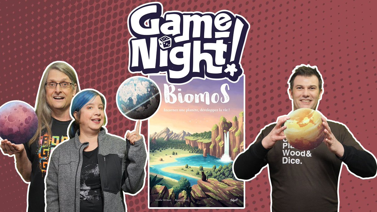 Tonight on GameNight! @ChilibeanNP, Mike & @heccubustwit teach & play 'Biomos' designed by Gricha German and published by @SubvertiGames. Thanks so much to @Gamegenic_ for the accessories and sponsoring this episode! —Lincoln youtube.com/watch?v=PpdVfn…