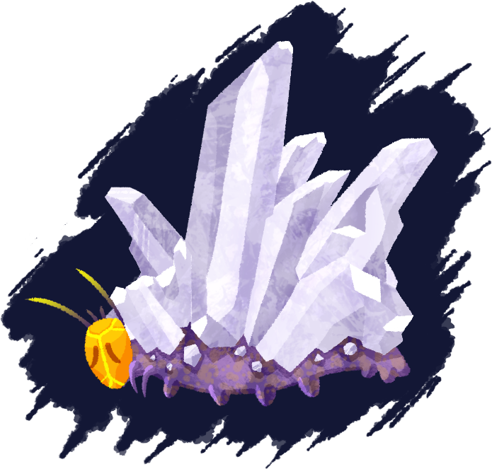 bootleg_bird's tweet photo. #12 - Quartz
"Crystalarva"
This larval lapidary feasts on mineral deposits for weeks before undergoing transformation inside a chrystalis.
#WeeklyMonster https://t.co/dLuSChG9kW