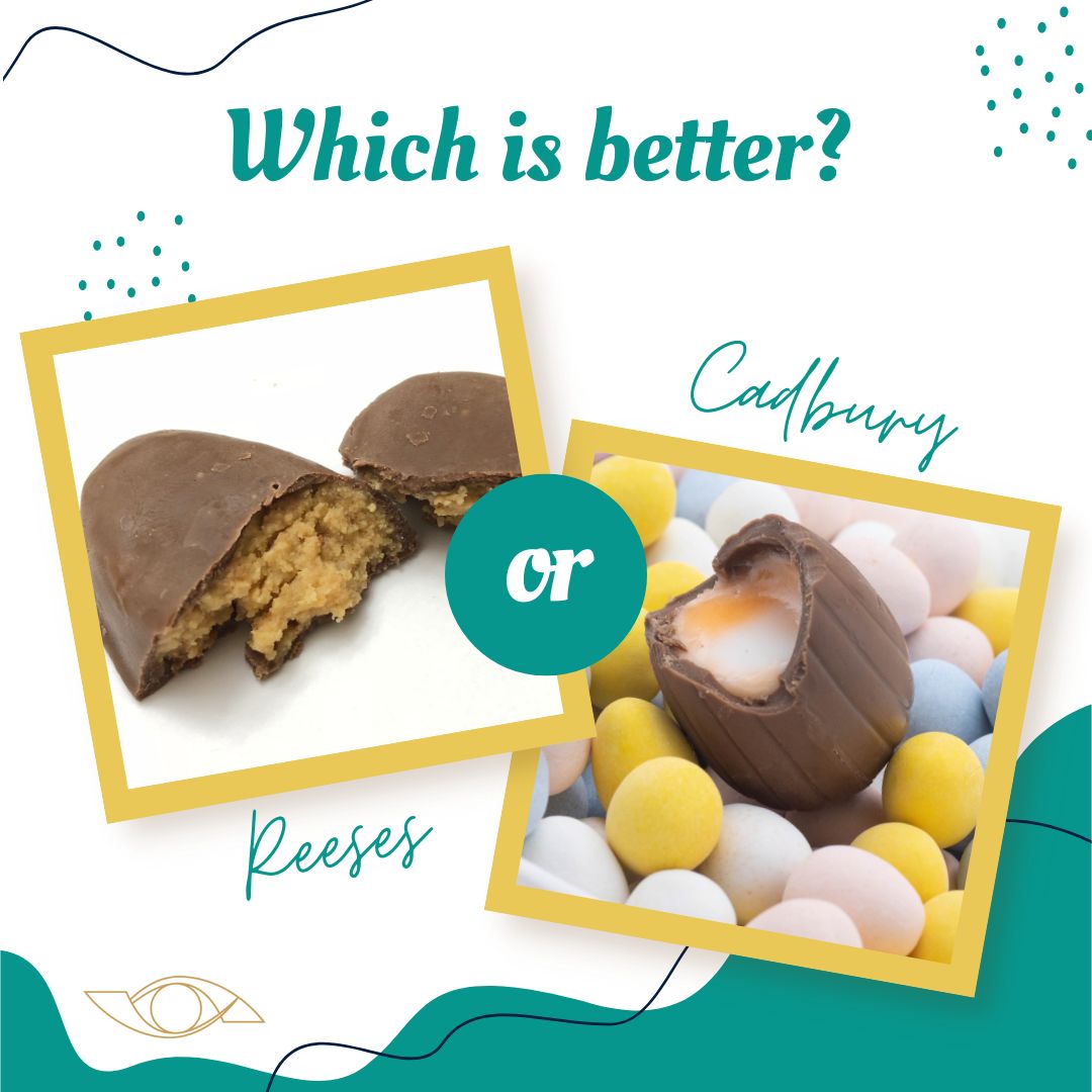Easter chocolate showdown: Reese's or Cadbury? Which one gets your sweet tooth vote? 🍫 #reeses #cadbury #EasterCandy #levineyecare #vision #eyecare #visionsource #whitingoptometrist #optometrist #optometry #pediatricvisionexams #levineyecare #vision #eyecare #visionsource #wh...