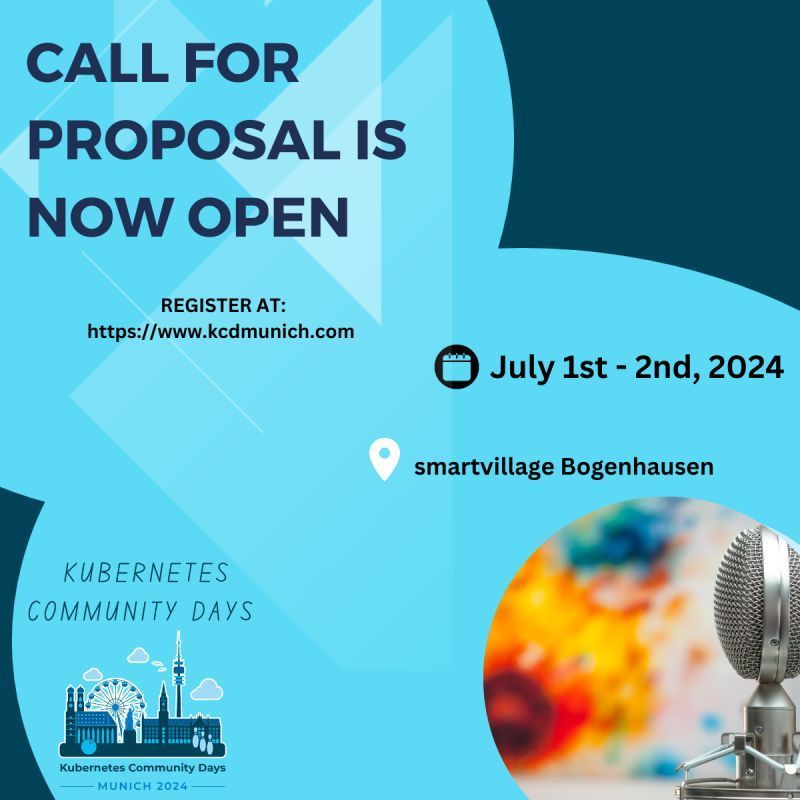 📢📢 Call for proposals closes on March 31st 👩🏼‍💻 👉🏼 Check out the details here: buff.ly/45H8mmb and join us on July 1-2 in Munich 🚀 #CloudNative #opensource #community #Kubernetes