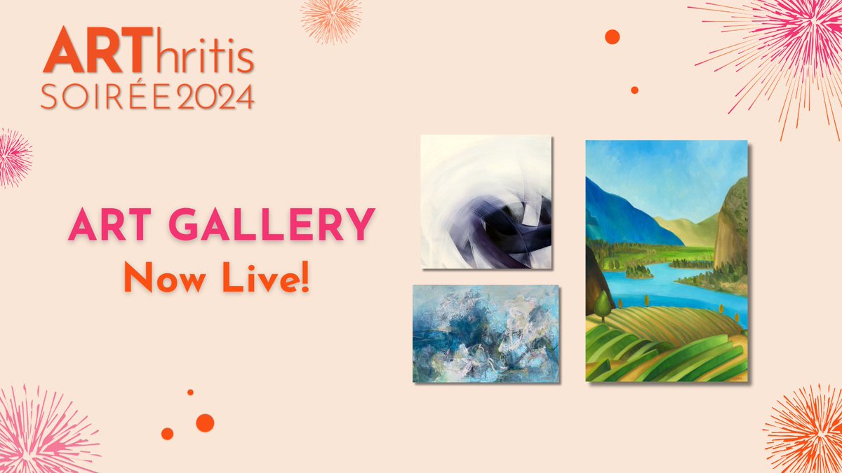 The 2024 ARThritis Soiré Art Auction Gallery is now live! Check out some of the exciting art pieces you will find at our signature event: ow.ly/PevO50R3LfI We will accept bids during the event on May 23, 2024 , get your early bird tickets today ow.ly/rPsn50R3LfL