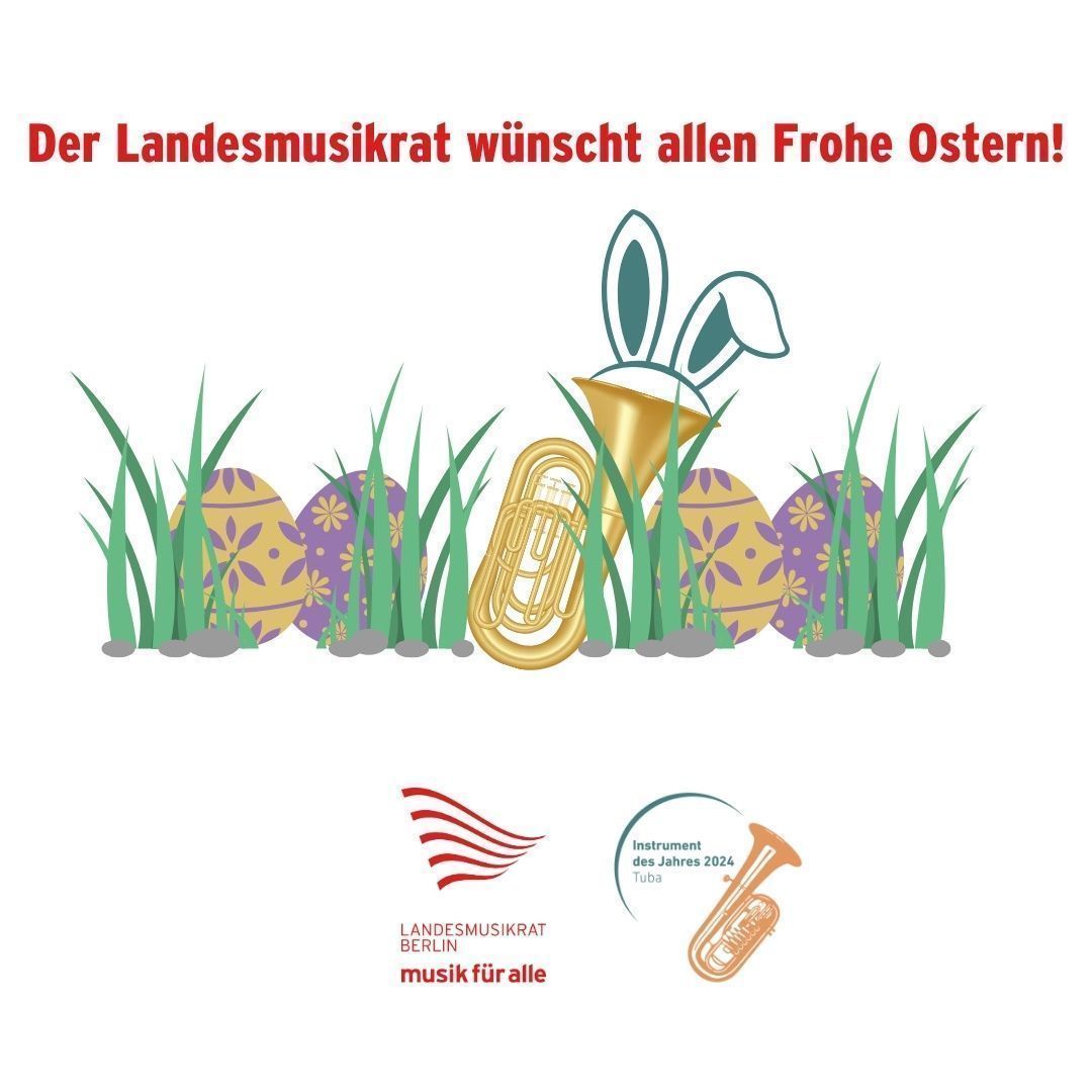 Der Landesmusikrat Berlin e.V. wünscht allen Frohe Ostern und freut sich auf das kommende Tubafest in Berlin von 9. bis 12. Mai. Einen musikalischen Ostergruß sendet auch unser Schirmherr Fabian Neckermann mit seiner Tuba: youtube.com/watch?v=r4_LJ7… @TubaFest @RSBNetwork