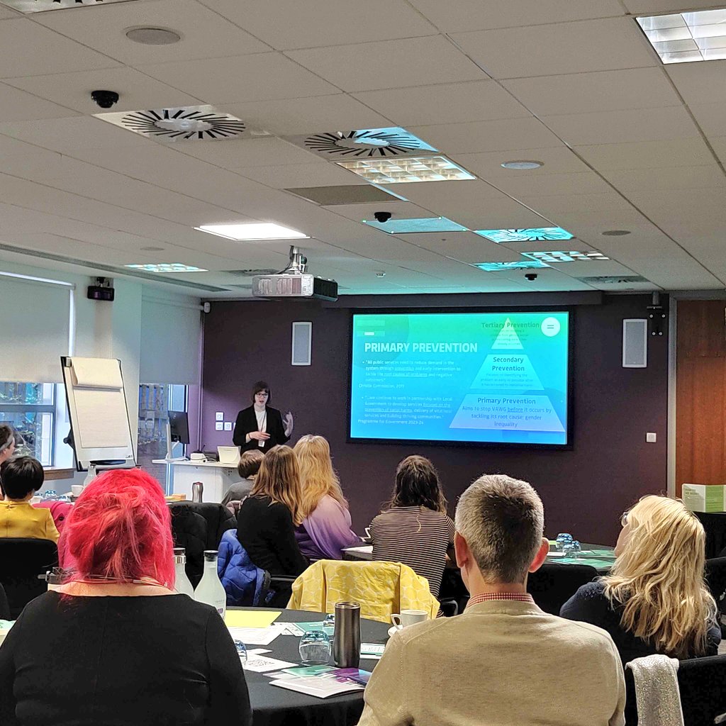 Thrilled to be joined by attendees from across civil society & the third sector for our conference on Primary Prevention of VAWG in Policymaking at @COSLAEvents today - lots of great conversations! Thanks very much to everyone who came along.
