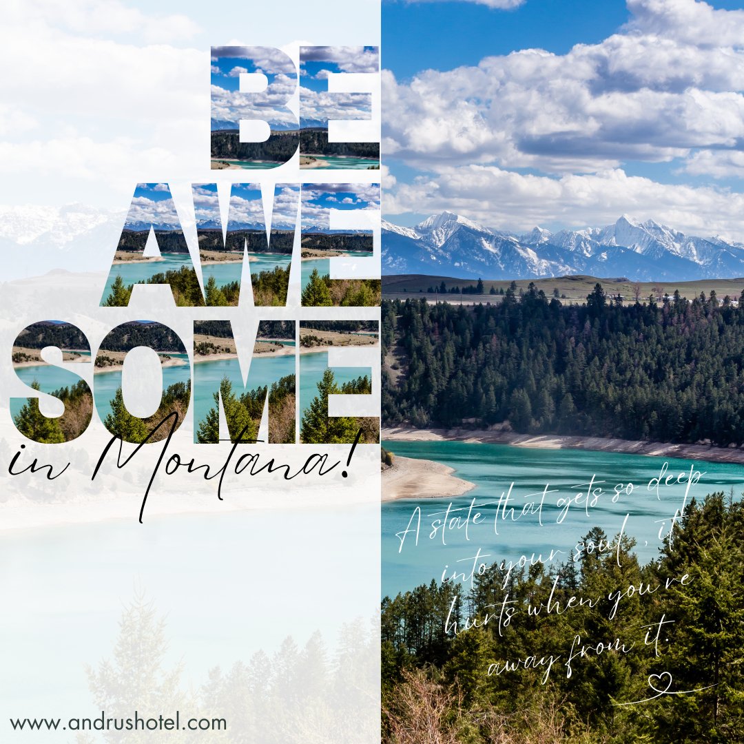 At #TheAndrusHotel in #SouthwestMontana, we offer more than just a place to stay – we provide a #homebase for your #MontanaAdventures. Explore the breathtaking beauty of #BigSkyCountry + experience the magic of #Montana firsthand. Let the adventure begin! andrushotel.com