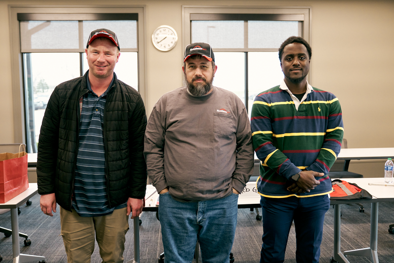 NussbaumTrans's tweet photo. Let's welcome these gentlemen to the #NussbaumFamily! We're excited to have Eric, Elmer, and Caleb on board. Be sure to introduce yourself and make them feel at home! 🏠 

#DriveNussbaum #DriverOrientation https://t.co/k1iH9BBYeg