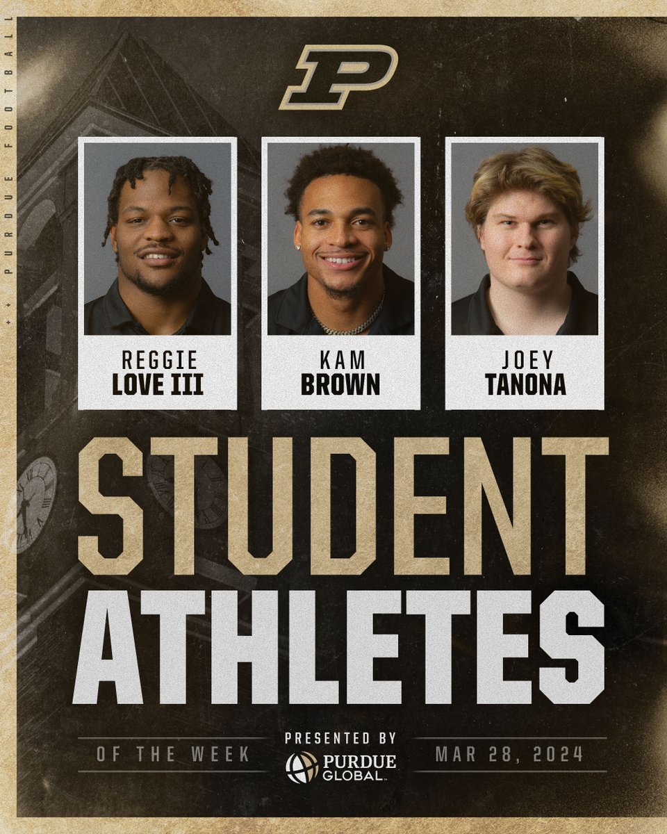 Locking in this spring. Our student-athletes of the week 🔒📚 #BoilerUp