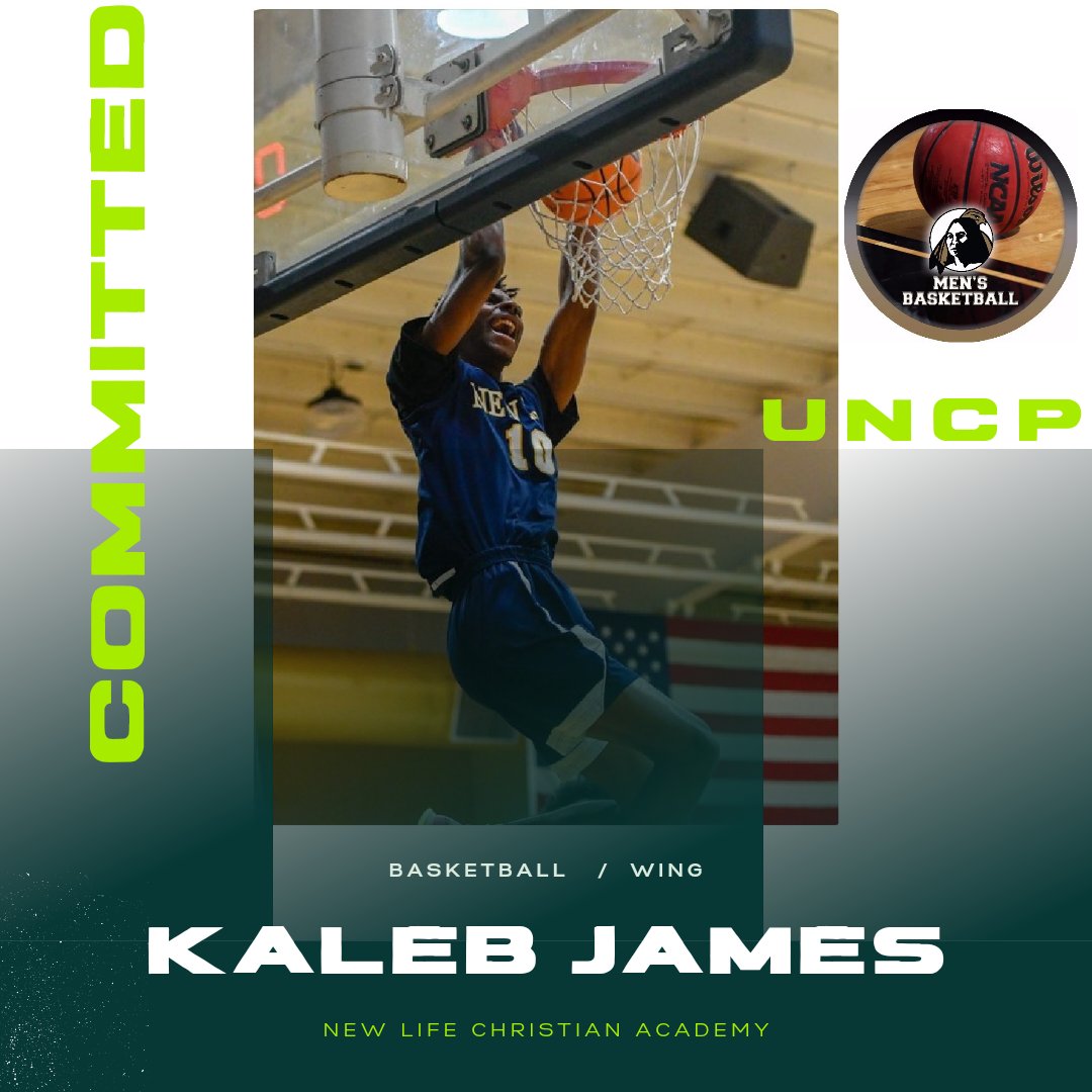 Congratulations Kaleb 'The Real James on your commitment to @UNCP_MBB #BraveNation be great... #Monarchs #TheLIFE #StaySolid #SayLess