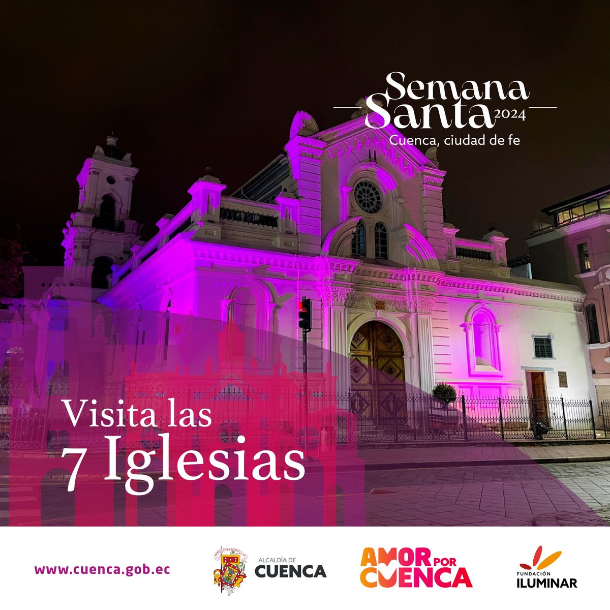 Por la festividad de Semana Santa, te invitamos hacer el recorrido por las iglesias del Centro Histórico