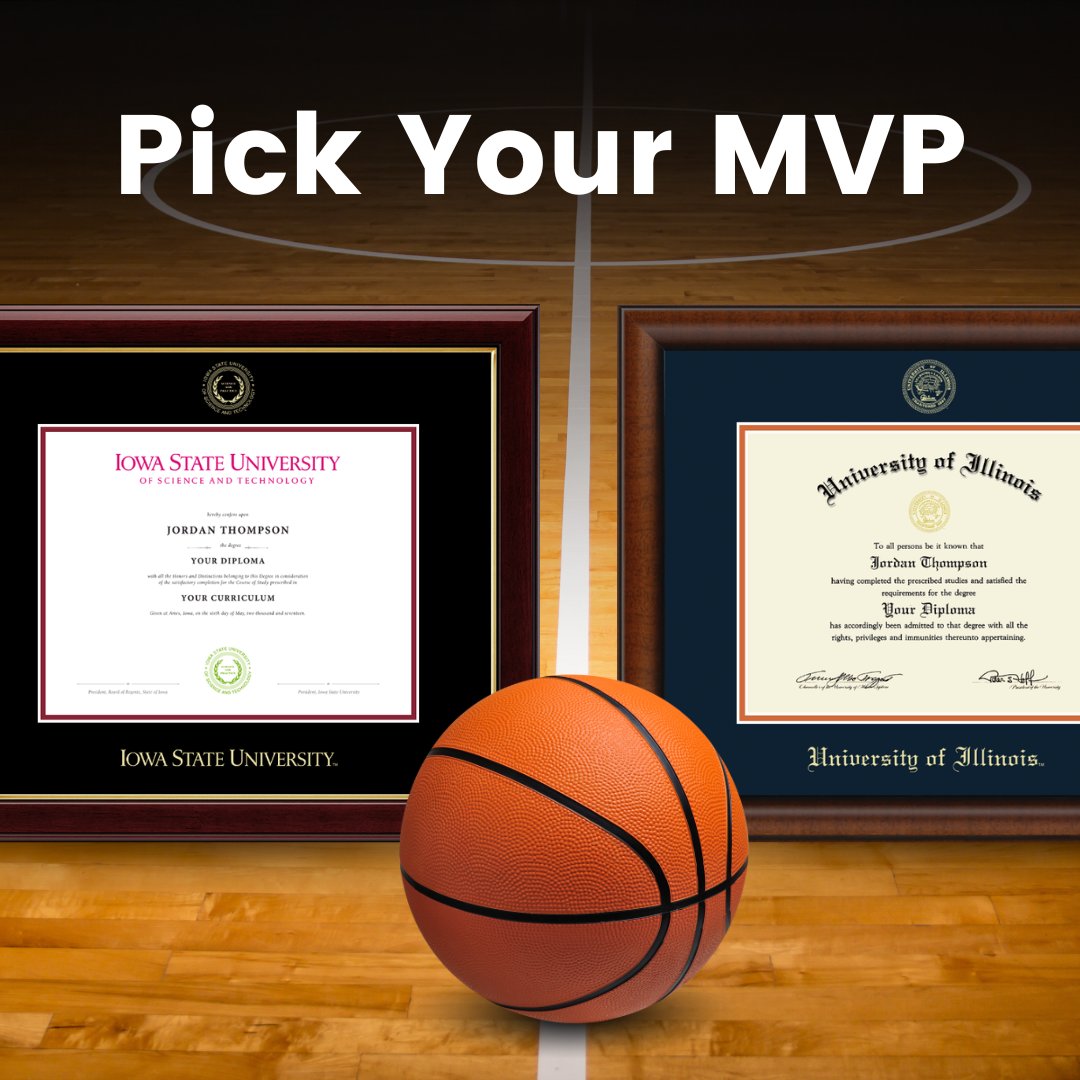 Go head-to-head with the perfect match in record time! 🏀🗑️🏀 The ball’s in your court in 5 days with our Fast-Ship Frames: diplomaframe.com/fast-ship-fram… #NCAA #marchmadness #basketball #sweet16 #fastshipping #customframes