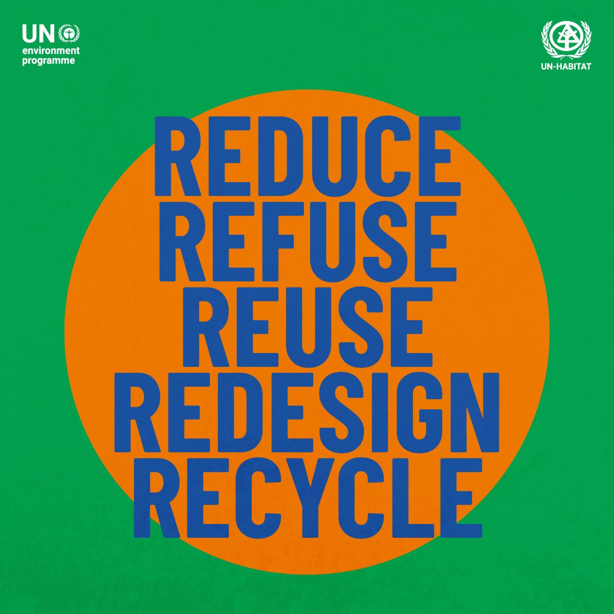 🔸Reduce 🔸Refuse 🔸Reuse 🔸Redesign 🔸Recycle A sustainable zero-waste future is in our hands. More on Saturday's #ZeroWasteDay: unep.org/events/un-day/… via @UNEP & @UNHABITAT