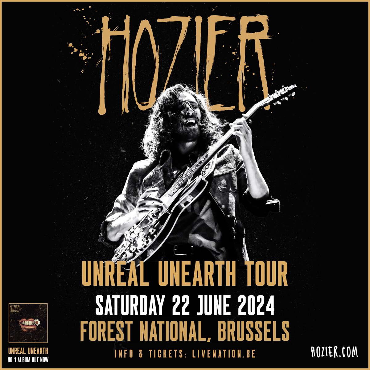 Brussels! 🇧🇪 Tickets for my show at @forestnational on Saturday 22 June are on sale now 🖤 🎟️ hozier.com/live 📸 @ruthlessimagery