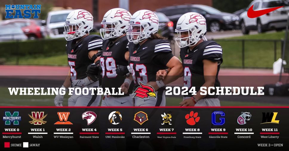 🚨 🚨2024 Schedule Release 🚨 🚨 2 New Non-Conference Regional Opponents ✅ | 9 Game @TheMountainEast Conference Schedule #TEAM7 #GoCards 🔴⚫️⚪️ ⬇️⬇️⬇️