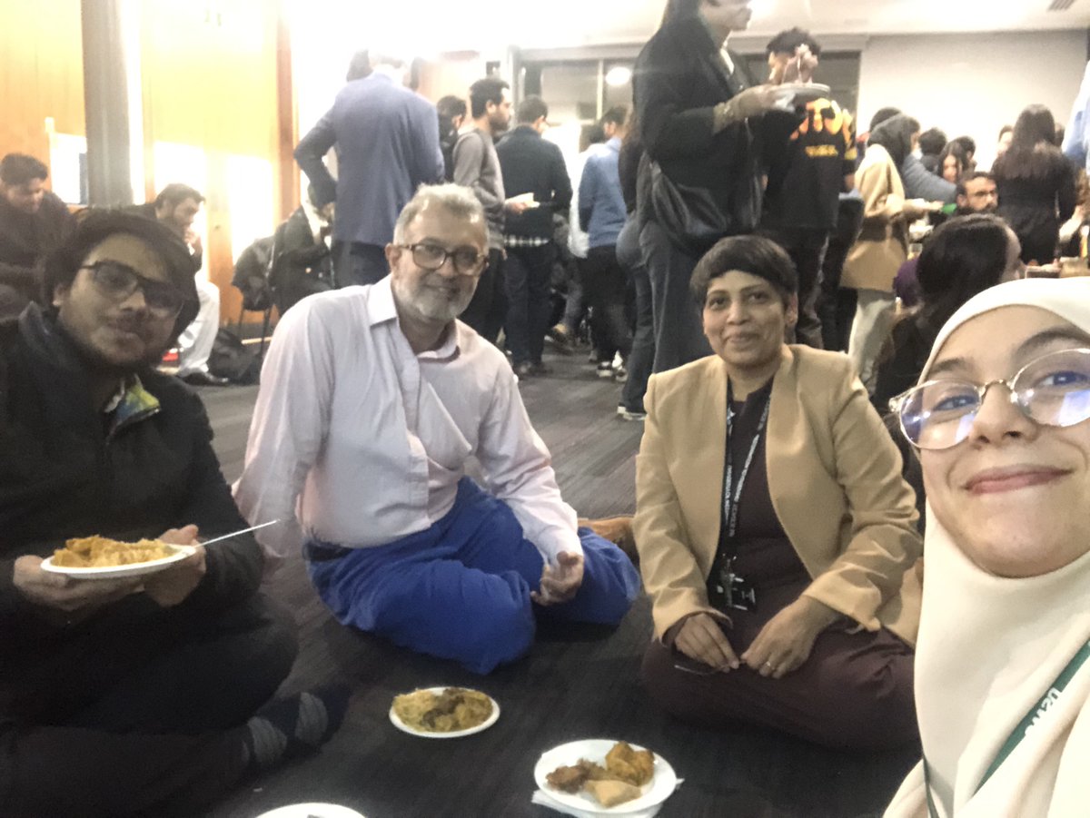 When you get a surprise Iftar invitation by students while the team is working on an ambitious experiment ❤️❤️❤️ #WorldinWestminster #WeAreWestminster #FirstIftarExperience @UniWestminster