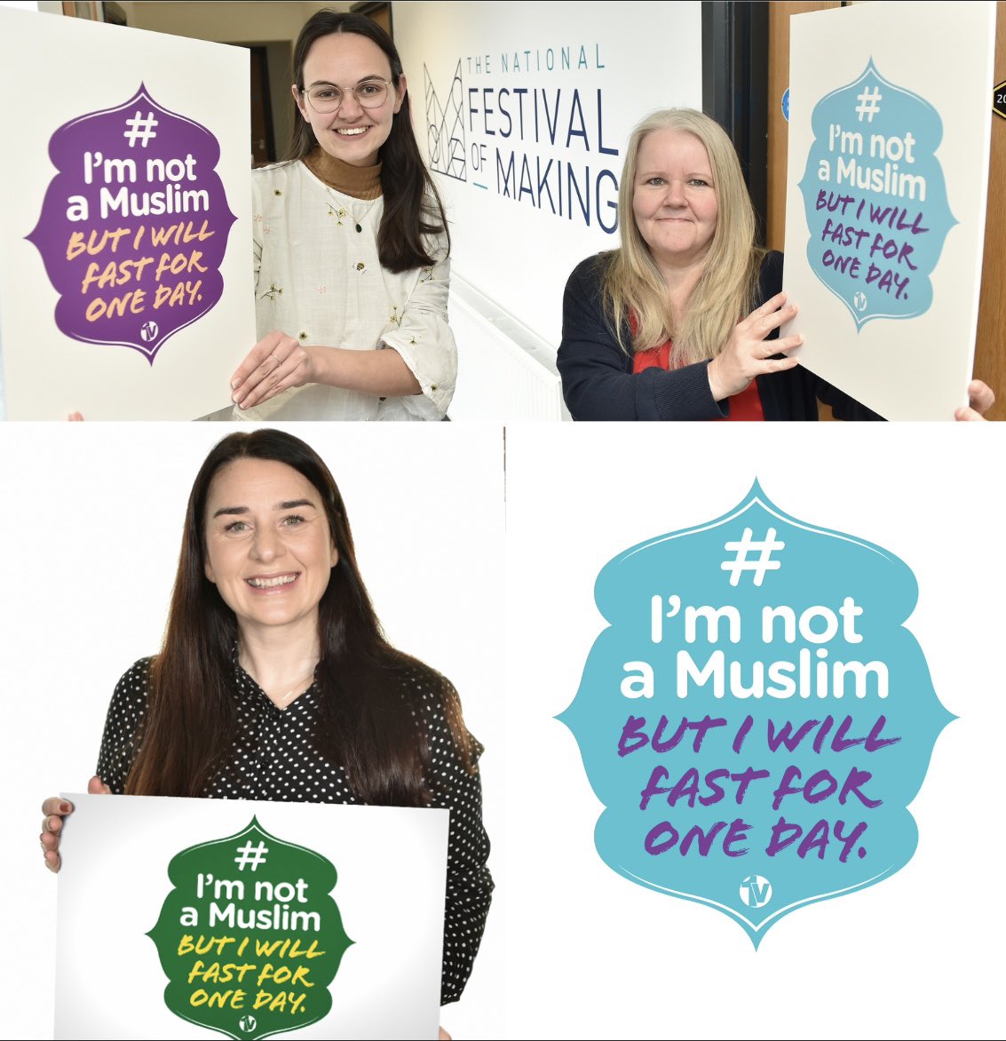Lauren Zawadzki, Daisy Williamson and Sue Blackburn @festofmaking have taken part in our #imnotamuslimbutiwillfastforoneday campaign. 
Lauren Zawadzki - Director Festival of Making states “I joined this campaign because I am a firm believer in the power of unity and empathy. “