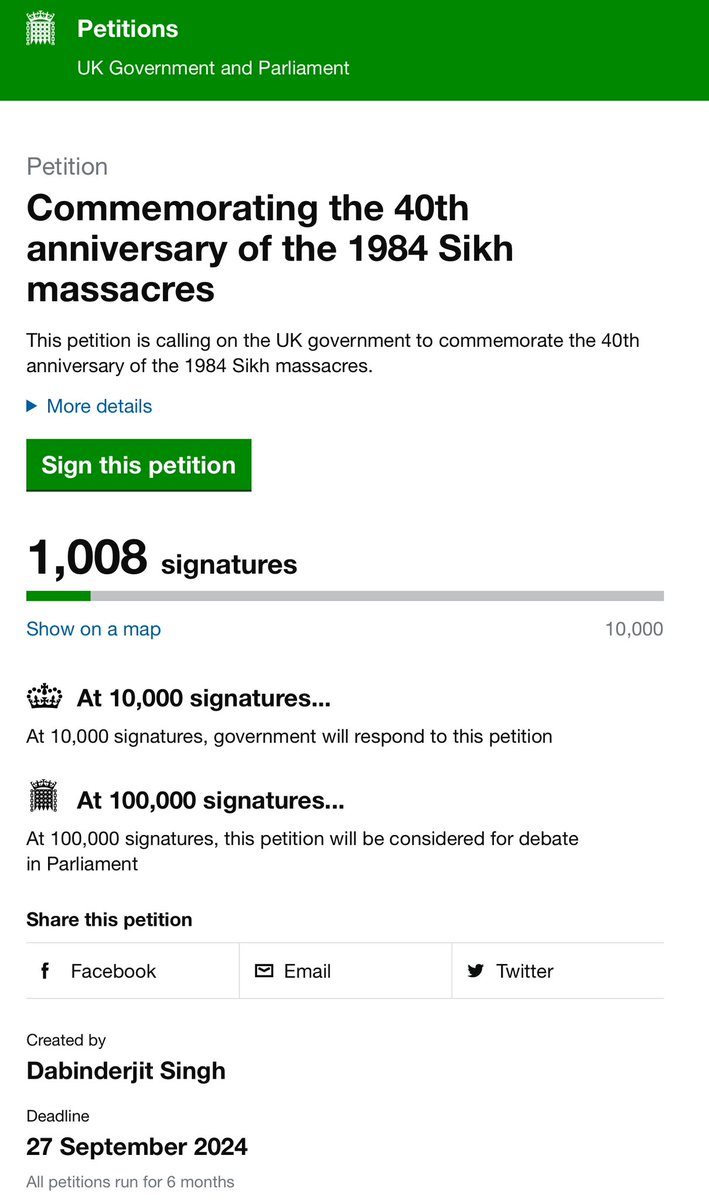 In the first 24 hours of the e-petition going live we have had over 1,000 signatures covering over 230 MPs.  Thank you to all those who have signed. This is a fantastic effort.

petition.parliament.uk/petitions/6582…

The first target is to reach 10,000 signatures in the next two or three weeks
