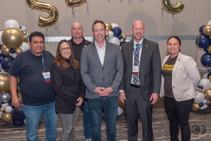 Our representatives from San Diego and Imperial County are proud to join @DaveReaves_IBEW here in Sacramento for the @CA_Bldg_Trades convention, held every four years. #Solidarity = Solid work picture for our members. 

#1u #SolidarityisaVerb #UnionizeCalifornia