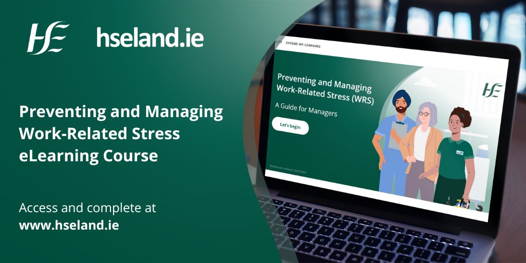 📢Introducing 'Preventing and Managing Work-Related Stress' – a new mandatory eLearning course on HSeLanD. Designed for all HSE managers, this course is your key to fulfilling statutory duties and promoting staff wellbeing. Access and complete it at hseland.ie