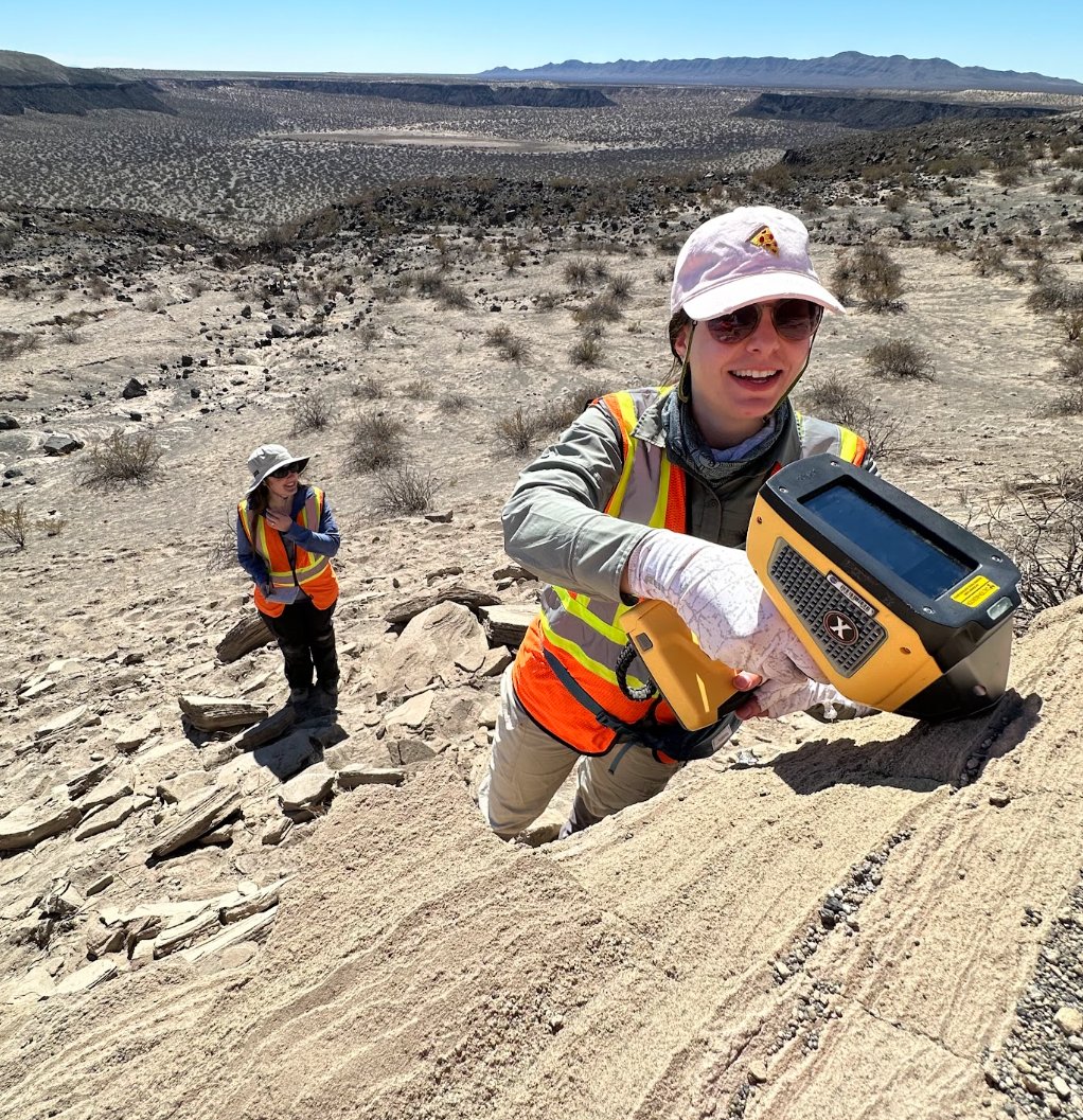 These <a href="/WomenNASA/">Women@NASA</a> rock! 🪨

NASA field scientists detect underground structures with Ground Penetrating Radar, conduct seismic experiments, study the geochemistry of lava caves, and analyze the chemical composition of volcanic craters. 🌋#WHM