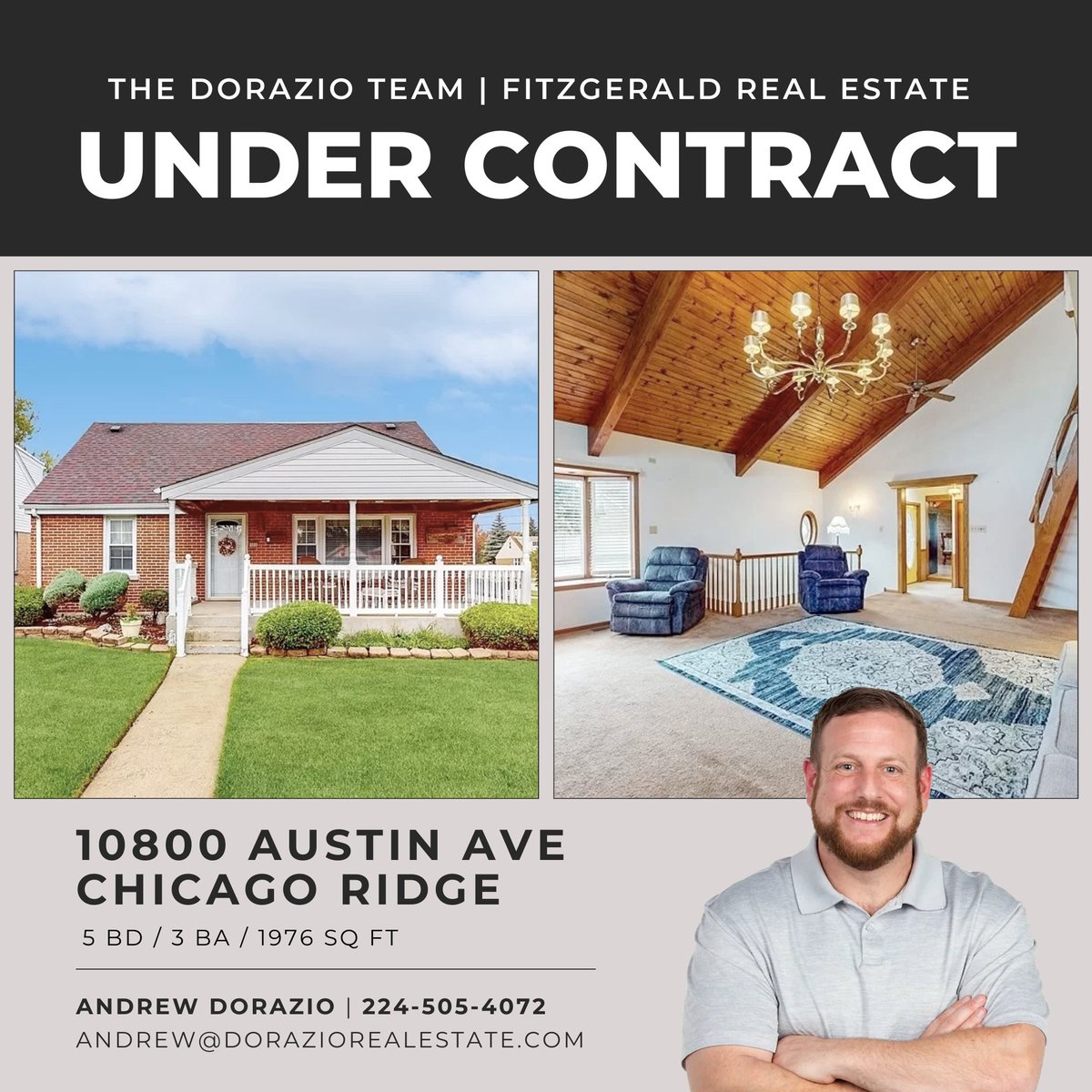 🏡 Congrats to our seller on getting this attractive and feature-rich home #undercontract in #ChicagoRidge! Tons of curb appeal and an amazing interior with massive potential here for the new owners. 👏🏼

Looking to sell? Give us a ring! ☎️ 224-505-4072 
#doraziorealestate