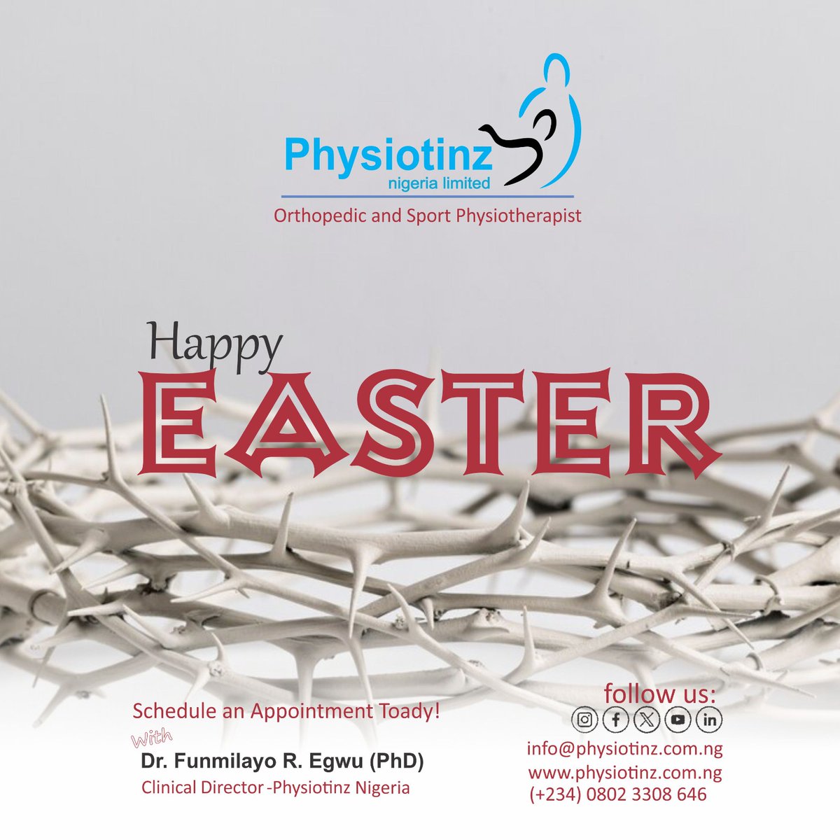 It’s such a hopeful time of year, and we wish you every good thing at Easter and always.
Happy Easter Celebration...

.
.
.
.
.
.
.
#physiotinz #therapy #celebrate #easter #wecare #healthiswealth #march2024 #stayhappy #fitness #staypositive #stayhealthyandfit