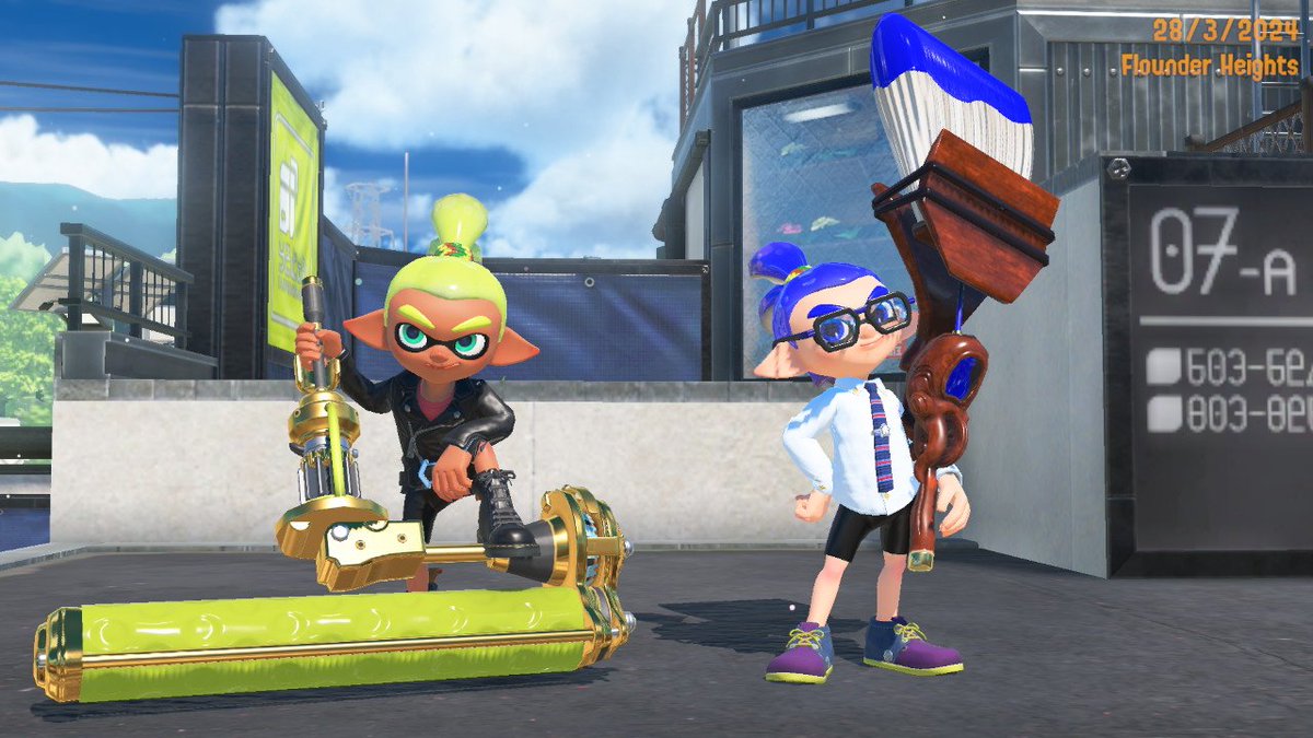 CoroikaSpecsFan's tweet photo. I heard it was Rider's Birthday so here's a few photos of Rider and Specs celebrating His birthday. I hope this is good. #coroika #splatoonmanga #coroikarider #coroikaspecs #splatoon3 https://t.co/SHVwcpiDX1