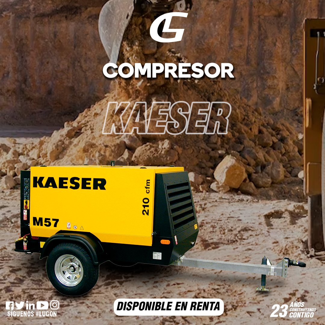 LugonMty's tweet photo. Estas trabajando con herramientas Neumáticas? un compresor #kaeser de 210 CFM puede hacer la diferencia, cotiza la renta de tus equipos en 1 clic 👉🏽 https://t.co/96RV0CbdpF ☎️(811) 164-4595 https://t.co/CRph9mRKDZ
