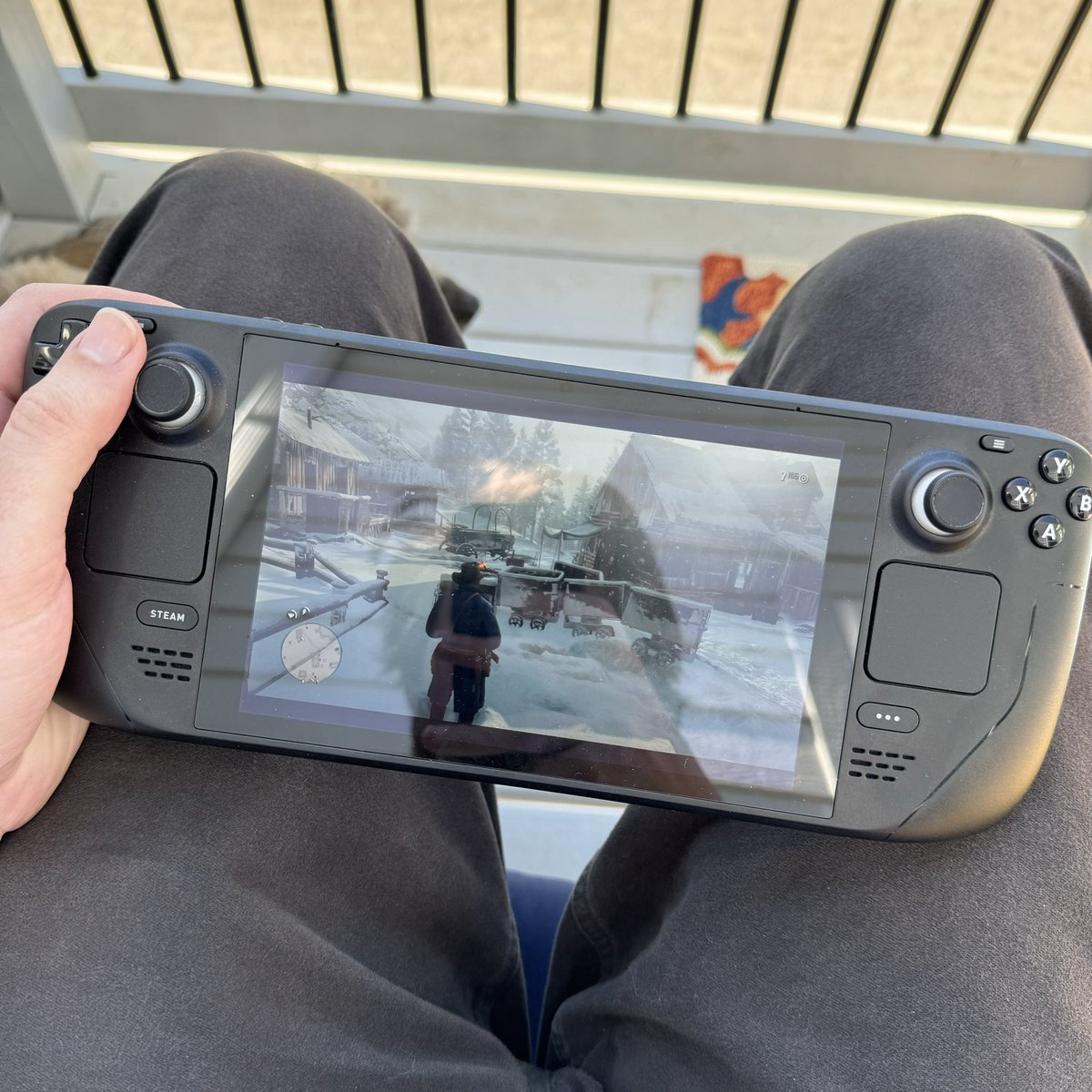 nakeyjakey's tweet photo. this game boy is fucked https://t.co/b8Ntj1Rwov